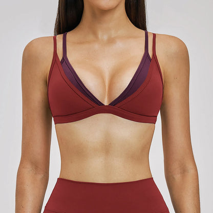 Women Sexy Sports Bra Shockproof Workout Underwear Yoga Bra Gym Push Up Lingerie Female Yoga Fitness Crop Top Sports Underwear