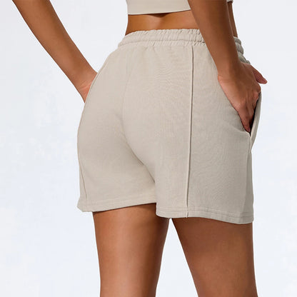 Hearuisavy Gym Sweatpants For Women Loose Comfy Drawstring Pocket Sport Pants Casual Outdoor Running Workout Yoga Shorts Female