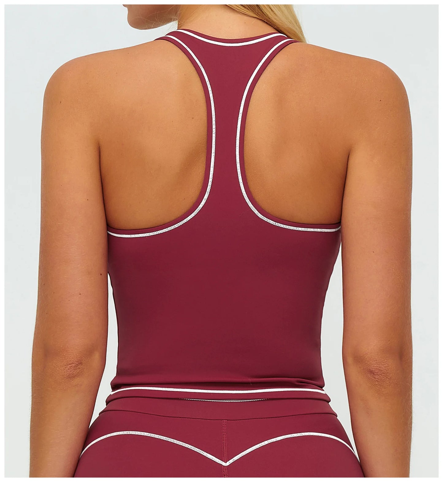 Sports Gym Fitness Vest with Chest Pad Women Color Contrast Shockproof Yoga Bras Female Workout Sports Underwear Yoga Clothes