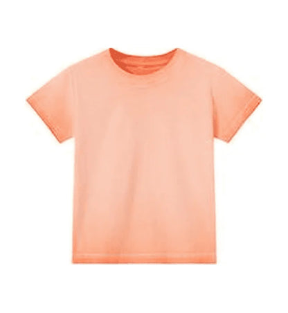 Female 240GSM Gradient Washed Custom LOGO Solid Slim  T-Shirt Soft Cotton Streetwear Casual Short Sleeve Cool Retro For Women