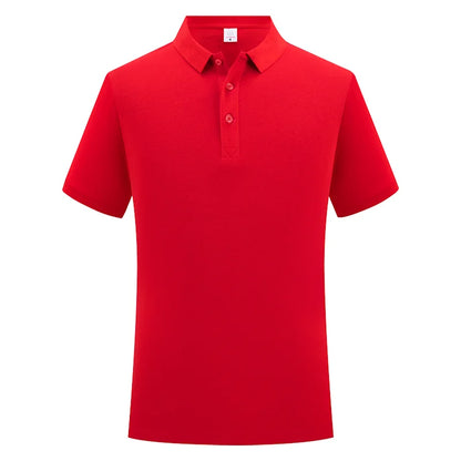 100% Cotton Polo Custom Logo High Quality Solid Color Polo Printing Design Company Clothing Embroidery Personality Brand
