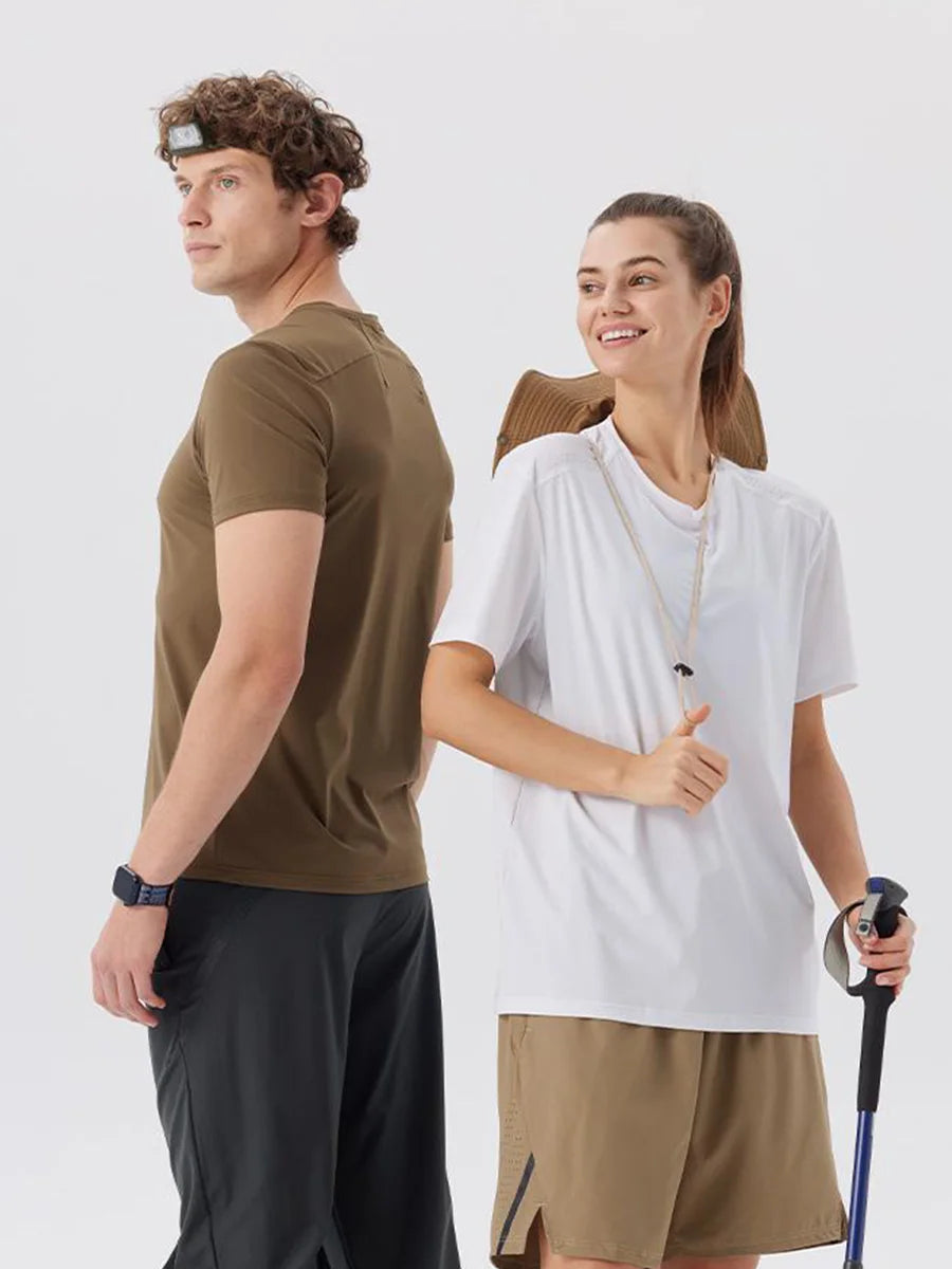 #51112-XIYU Custom LOGO Print Plain Gym T-shirt Men Summer Fitness O-Neck Short Sleeve T shirt Cotton Slim Fit Workout Tees Tops