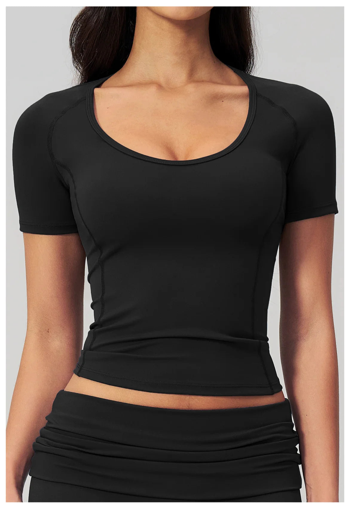 Sexy Women Yoga Shirts Fitness Sports T-Shirts Gym Workout Short Sleeve Top Running Active Wear Femme Sports Top Workout Shirts