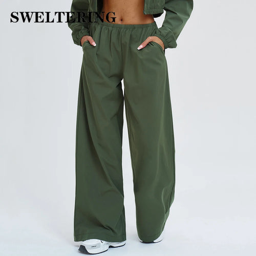 Women Sun protection Bell Bottom Pants Wide Leg Sports Yoga Pants Casual Fitness Pants Female High Waisted Gym Workout Pants