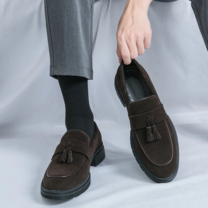 Hot Selling Soft Soled Comfortable Loafers Europe America Massage Soles Men's Commuting Work Shoes Party Men's Formal Shoes