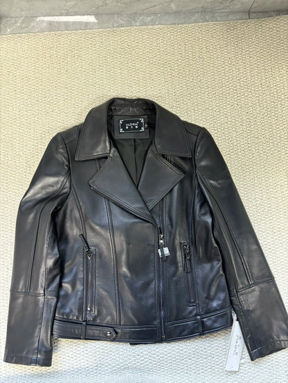 Women's Jacket Spring 2022 100% Sheepskin Jacket Woman Genuine Leather Women's Coat Black Motorcycle Jackets Chaquetas Xhl368