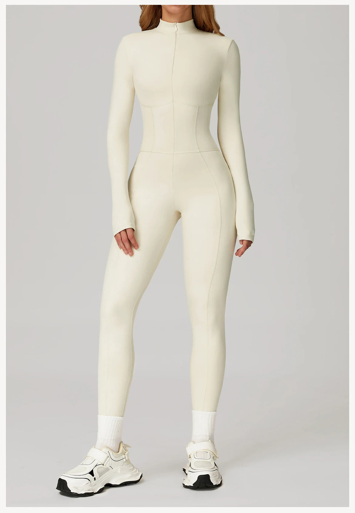 Winter Autumn Yoga Jumpsuit Women's One-piece Suit Sportswear Women Gym Rompers Long-sleeved Warm Overalls High Elastic Bodysuit