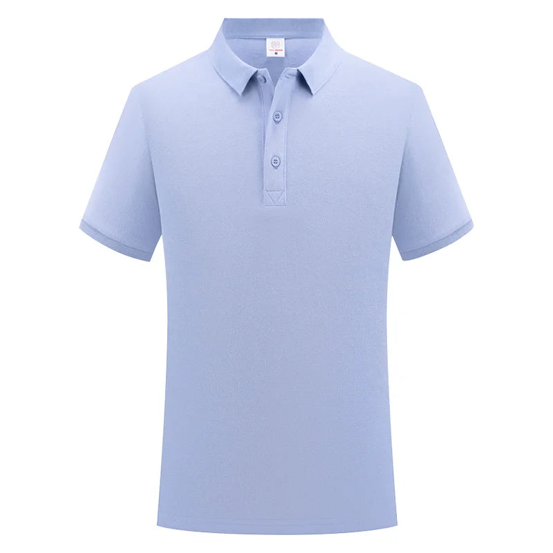 100% Cotton Polo Custom Logo High Quality Solid Color Polo Printing Design Company Clothing Embroidery Personality Brand