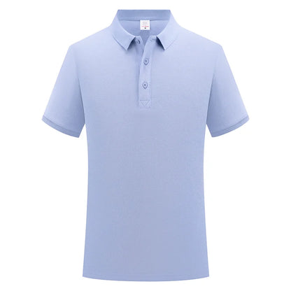 100% Cotton Polo Custom Logo High Quality Solid Color Polo Printing Design Company Clothing Embroidery Personality Brand
