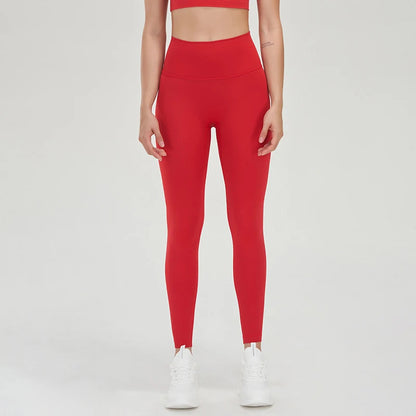 TRY TO BN New 46 Color Yoga Pants Sports Leggings Women Fitness Nylon High Waist Leggings Workout Trousers Training Gym Clothing