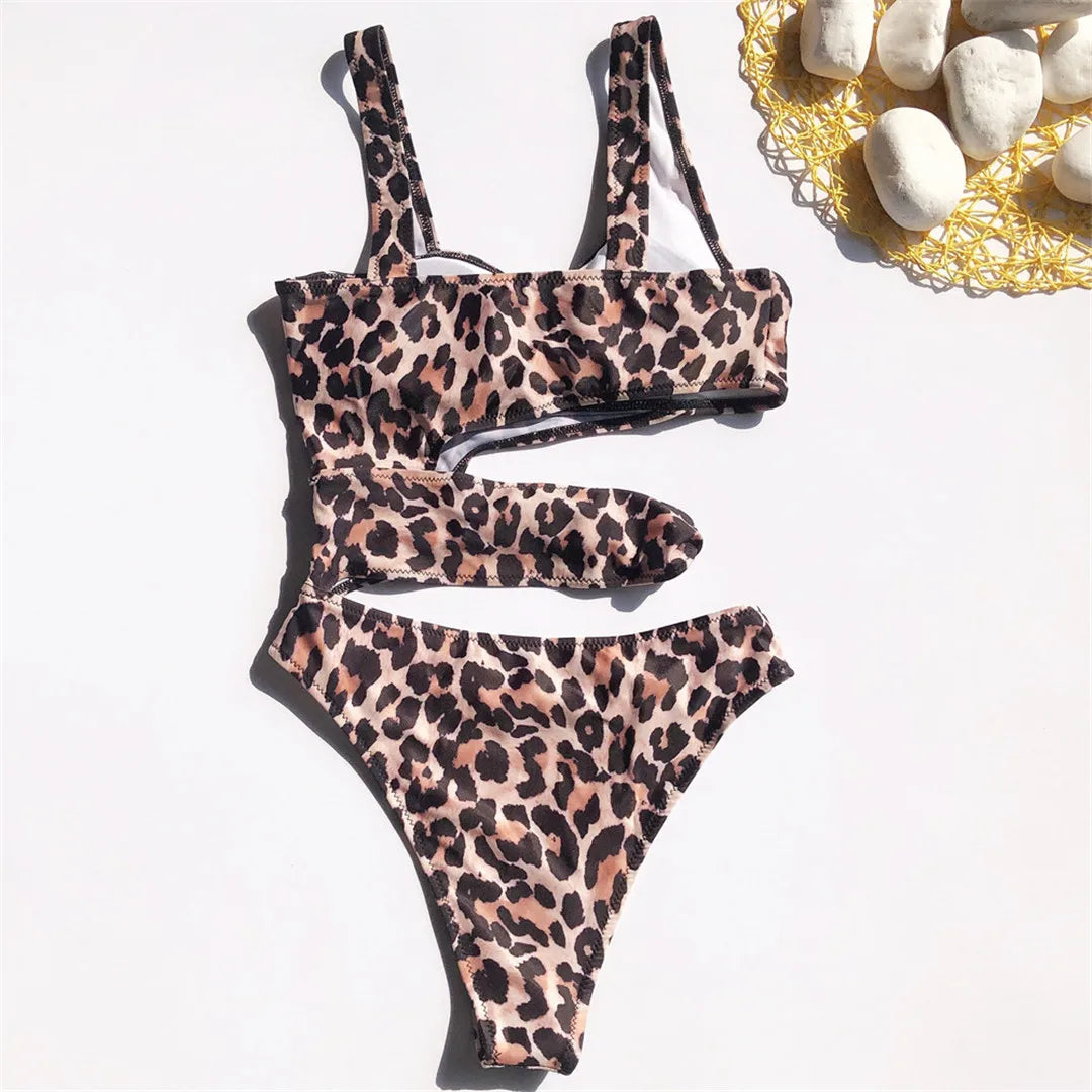 8 Colors New Sexy Irregular Tie Dye Women Swimwear One Piece Swimsuit Female High Cut Bather Bathing Suit Swim Lady V1683