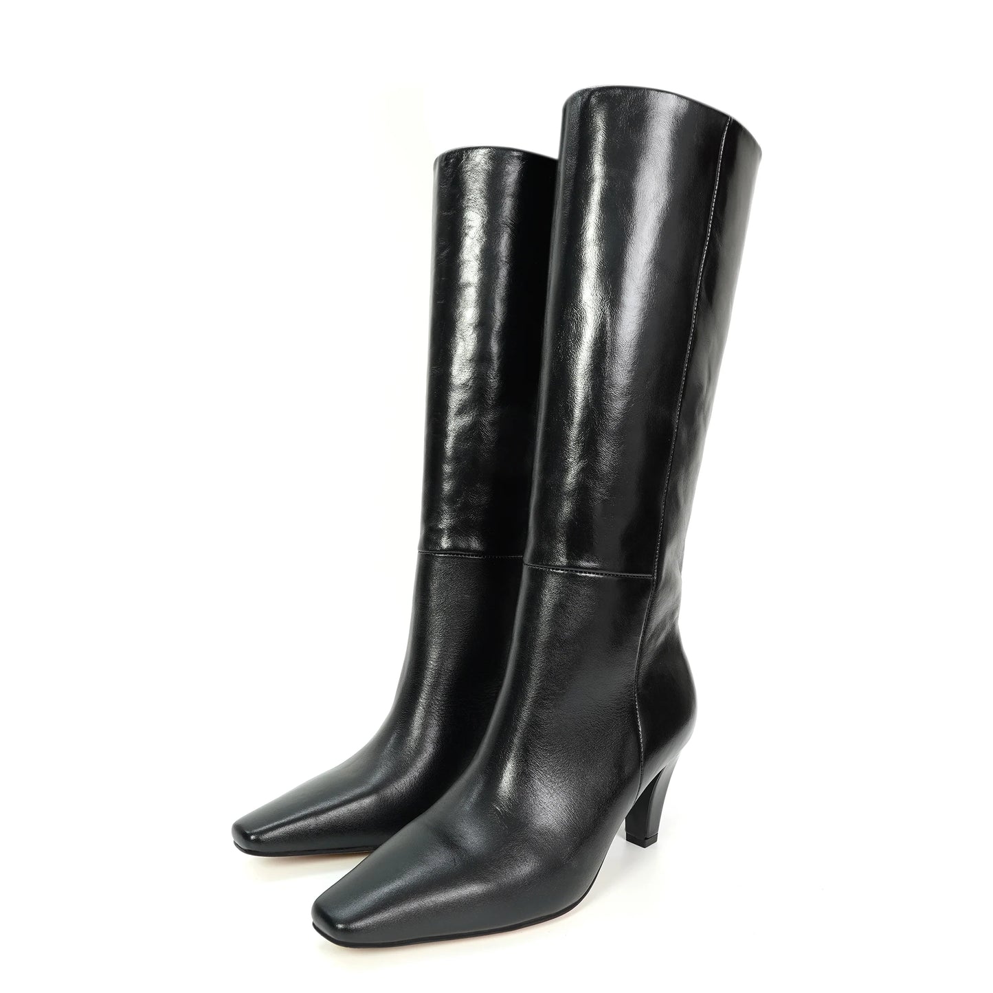 2026 Autumn And Winter Fashion Women's High Top Boots With Pointed Side Zipper Elegant Knight Boots, Sexy Motorcycle Boots 35-42