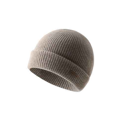 DjzDsm High Quality 100% Cashmere Knitted Hat for Men Casual Beanie Hat Thicken Cap Winter Soft Warm Cashmere Caps