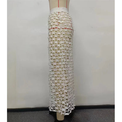 Sexy Hollow Out See Through Crochet Knitted Tunic Beach Cover Up Cover-ups Beach Dress Beach Wear Beachwear Female Women V5464