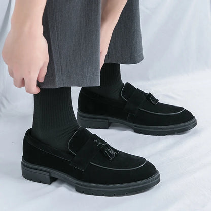 Hot Selling Soft Soled Comfortable Loafers Europe America Massage Soles Men's Commuting Work Shoes Party Men's Formal Shoes