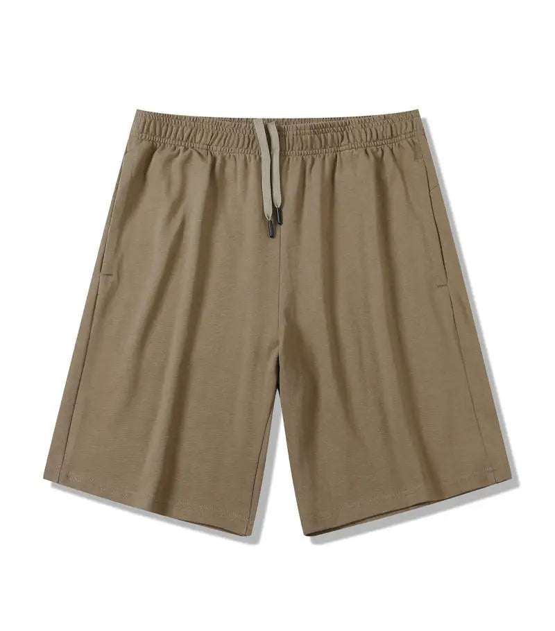 Custom LOGO DIY Brand 330GSM 100% Cotton Heavy Weight Shorts plus Big Size mens shorts summer casual beach blank shorts for men
