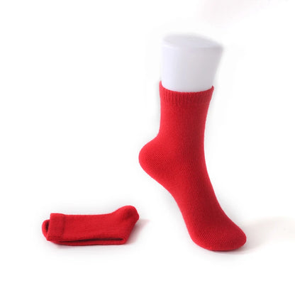 DjzDsm Men's Pure Cashmere Knitted Socks, Casual Medium Tube Socks, Antibacterial and Deodorizing Men's Socks, Warm and Elastic