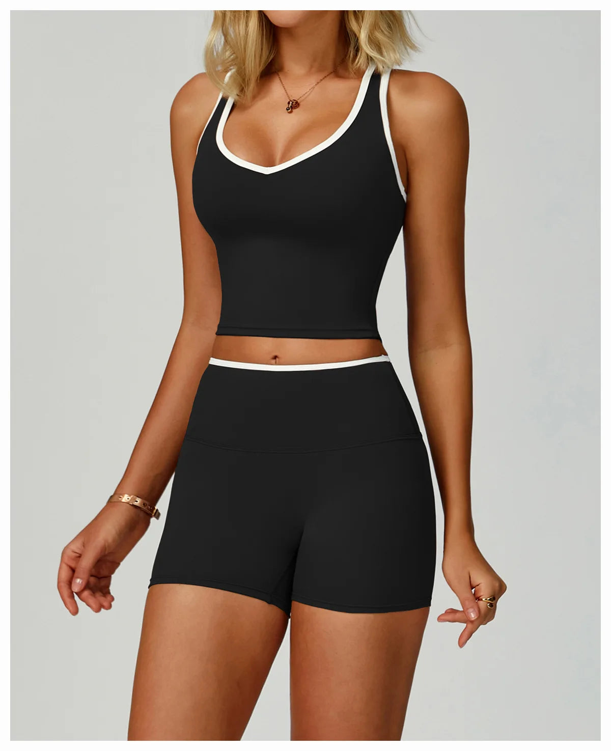 Color Block Sport Bra Yoga Vest Women high strength Tight Top Comprehensive Training Gym Workout Yoga Underwear With Chest Pad