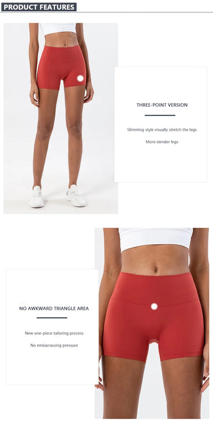 TRY TO BN Women High Waisted Gym Shorts Butt Lifting Breathable Biker Shorts Fitness Running Yoga Workout Cycling Sports Shorts