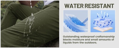 TACVASEN Lightweight Hiking Pants Mens Quick Dry Cargo Work Pants Nylon Waterproof Outdoor Trekking Fishing Pants Male Trousers