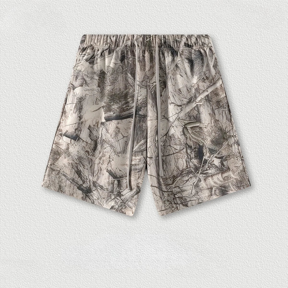 Custom LOGO men's 315G cotton polyester summer American street camouflage loose sports vest shorts outdoor fitness set