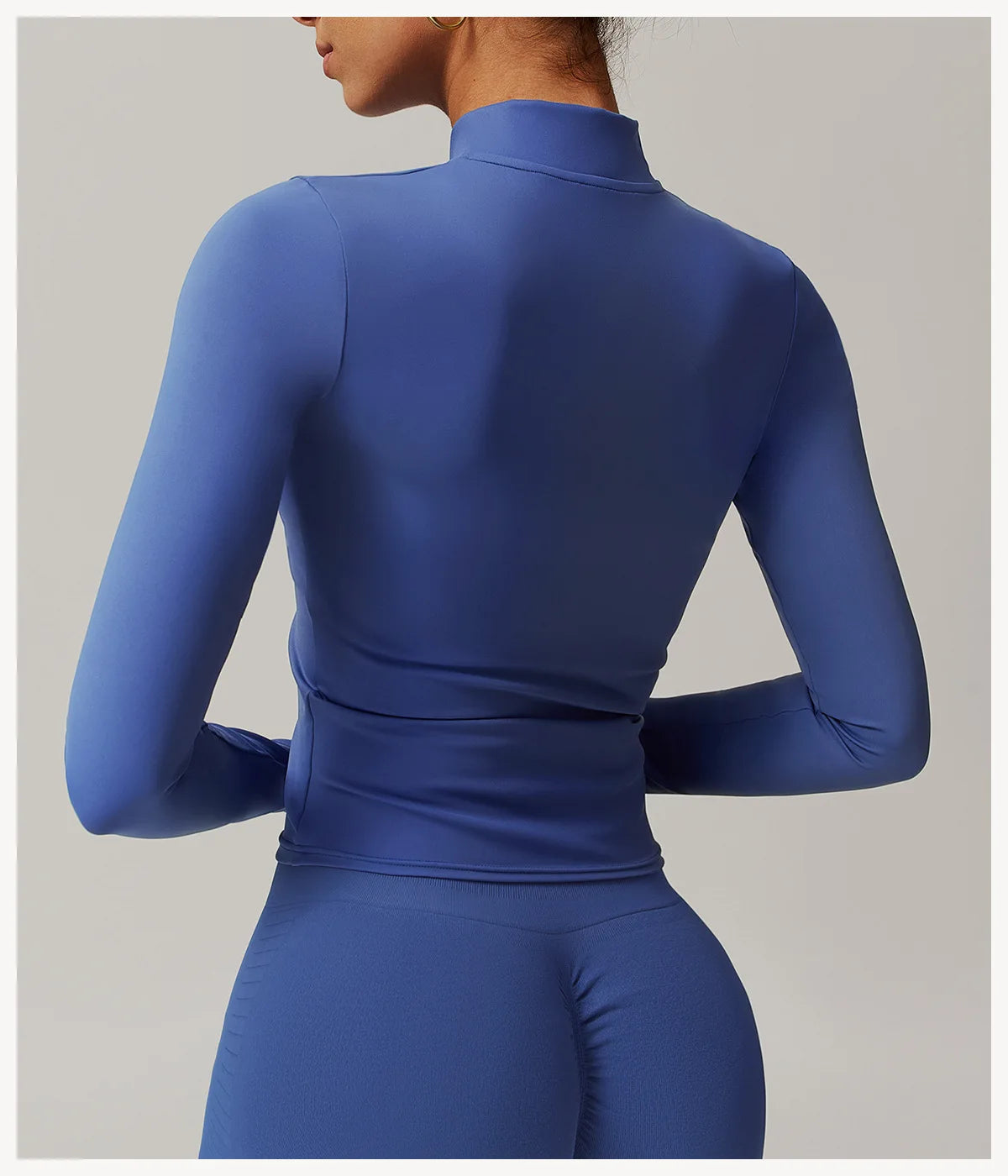 Yoga Shirts For Women Zipper Long Sleeve Fitness Jacket Running Gym Clothes Workout Dry Fit Breathable High Elastic Sports Top