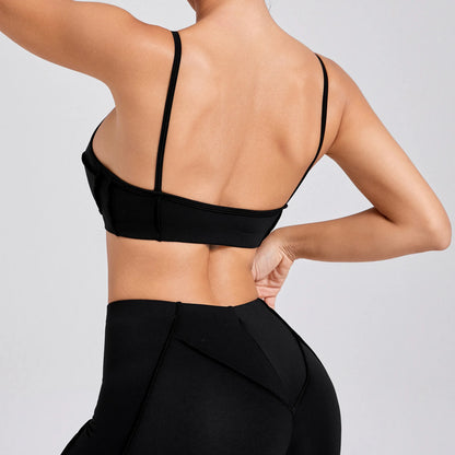 Sexy Yoga Shockproof Sports Bra Woman Quick Drying Gym Push Up Training Running Stretch Yoga Bra Top Design Bra Workout Crop Bra