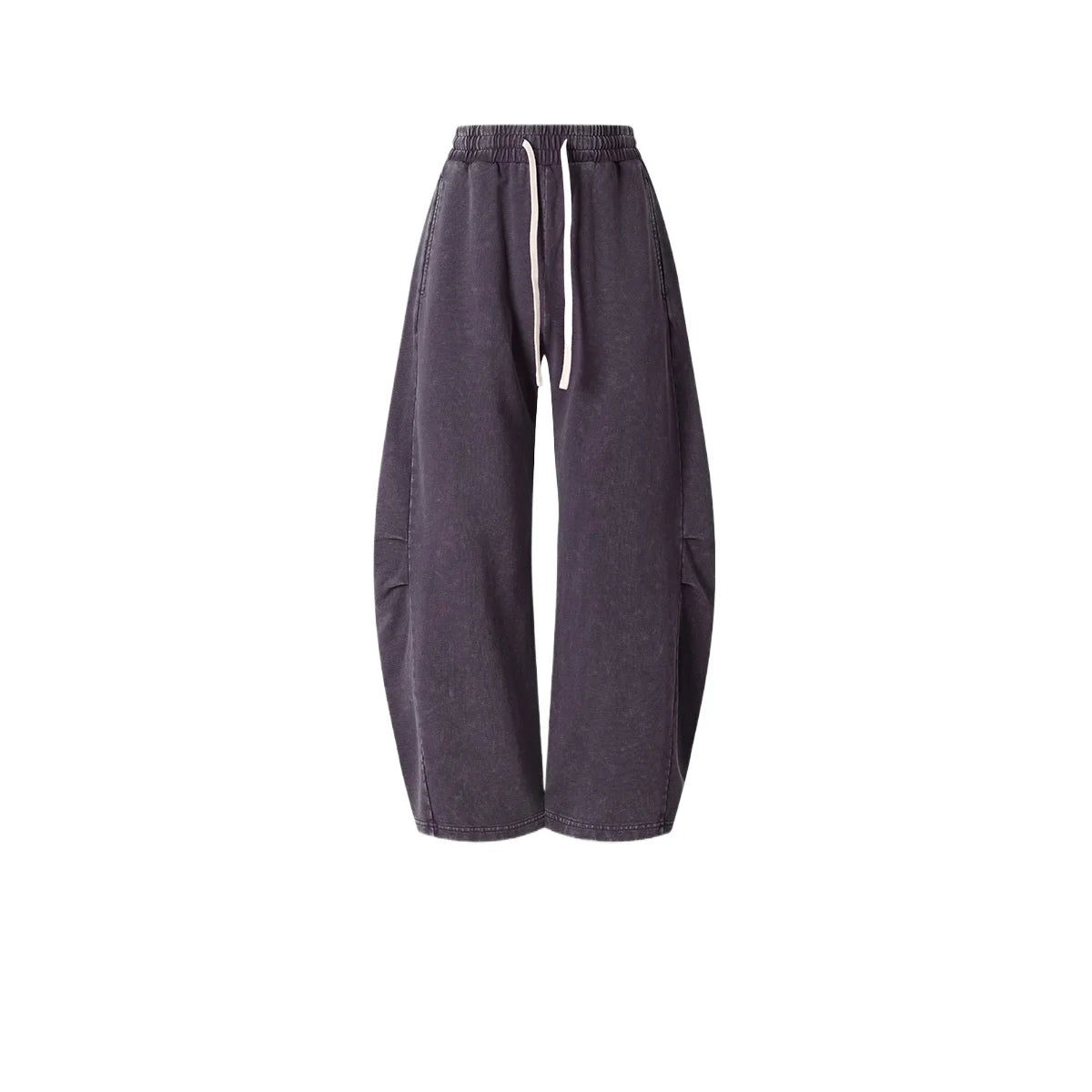 Custom LOGO Men's 320G retro fried snowflake 100% cotton high street scimitar straight tube old loose straight trousers