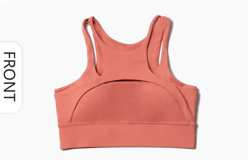 Fitness Sports Bra Gym Woman Sexy Hollow Push Up High Impact Shockproof Underwear Naked Crop Top Mujer Workout Women'S Yoga Bra
