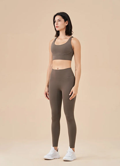 TRY TO BN New 46 Color Yoga Pants Sports Leggings Women Fitness Nylon High Waist Leggings Workout Trousers Training Gym Clothing