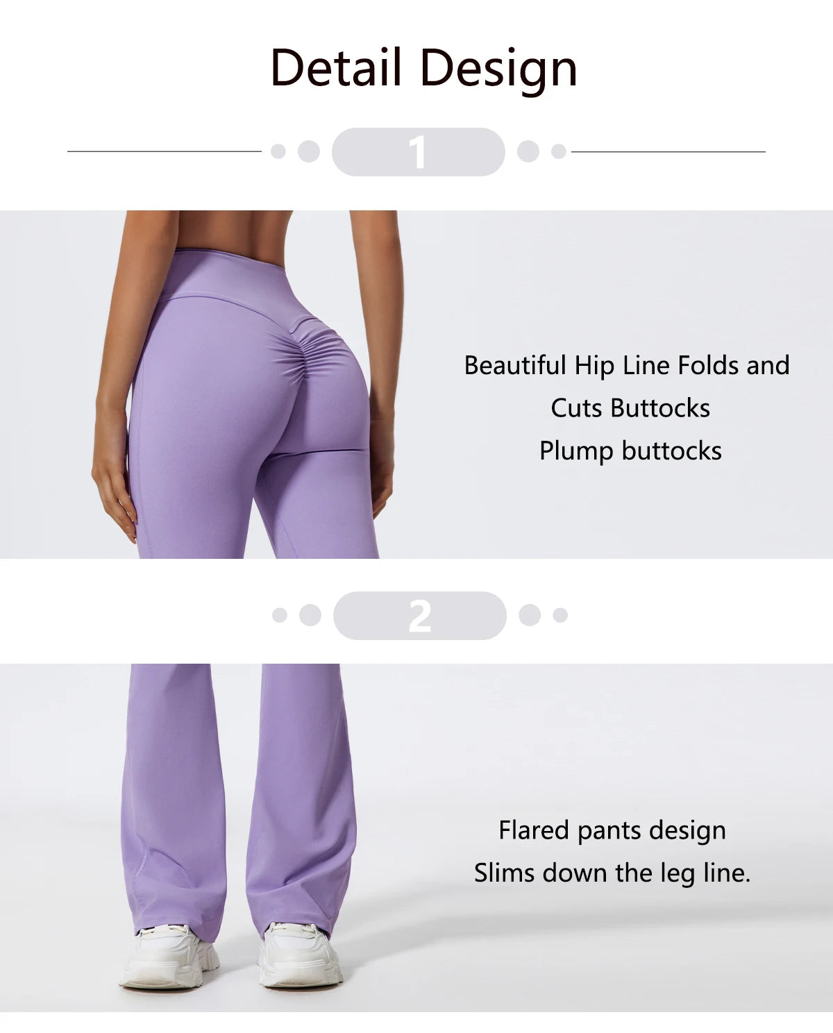 Hearuisavy Summer Half Zipper Yoga Suit Outdoor Workout Clothing Gym Set Women Flared Pants 2Pcs Sports Long Sleeves Shirt Suit