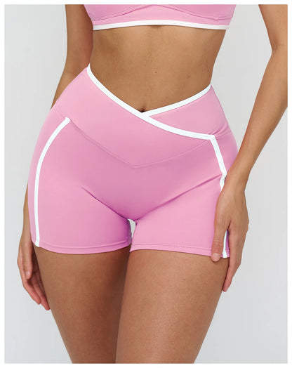 Yoga Shorts Women Sports Biker Shorts High Waist Gym Fitness Shorts Workout Cycling Tights Female Sports Yoga Short Leggings