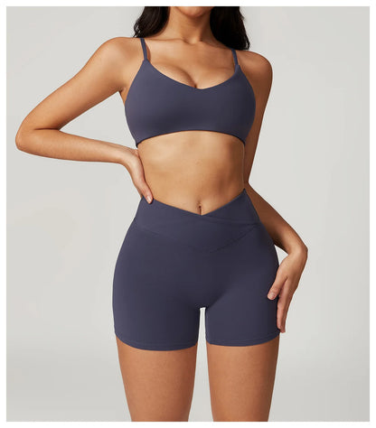Custom LOGO women's environmentally friendly regeneration quick-drying tight back yoga bra running sports underwear fitness vest