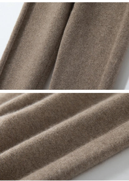 High Quality Women 100% Cashmere Legging Basic Soft elastic Pants Autumn Winter Cashmere Knitted Legging Trousers Warm Comfy