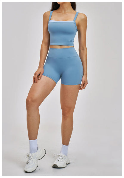 Women Gym Tracksuit Yoga Suit Sports Outfits High Waist Leggings Workout Clothes Female Fitness Running Suit Push Up Sportswear