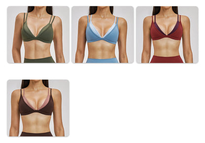 Women Sexy Sports Bra Shockproof Workout Underwear Yoga Bra Gym Push Up Lingerie Female Yoga Fitness Crop Top Sports Underwear