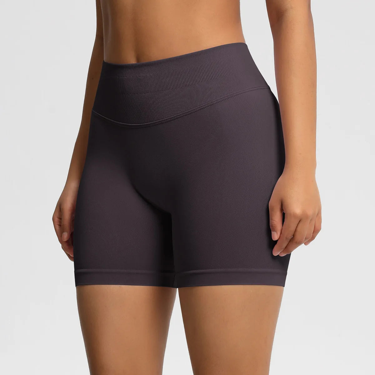 Custom LOGO women's  28-color XS-2XL seamless fitness yoga shorts high waist hip lift sports tight quick-drying shorts