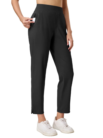 TACVASEN UPF 50+ Golf Pants Women's Lightweight Quick Dry Stretch Pants High Waisted Work Athletic Casual Pants 5 Pockets