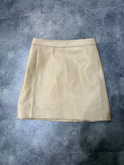 Sheepskin Leather Skirt Women 2024 Fashion New High Waist Skirt Spring Autumn Slim Mini Skirt Genuine Leather Shorts Boots Y2k