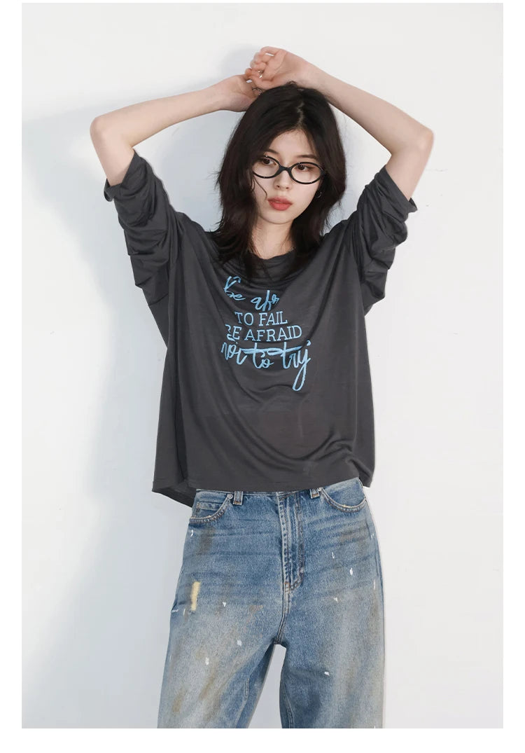 CHIC VEN Women Jeans Loose Casual New Retro High Waisted Straight Leg Wide Leg Denim Pants Female Trousers Summer 2025
