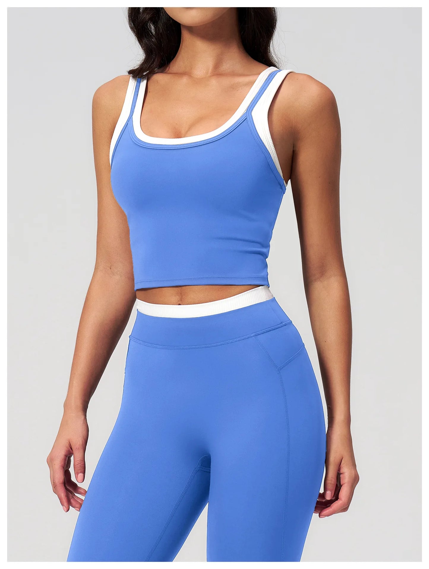 Thread Yoga Vest Women's Shockproof Gym Fitness Sports Underwear Sexy Breathable Yoga Bra Female Workout Yoga Vest Sports Bras