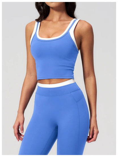 Thread Yoga Vest Women's Shockproof Gym Fitness Sports Underwear Sexy Breathable Yoga Bra Female Workout Yoga Vest Sports Bras