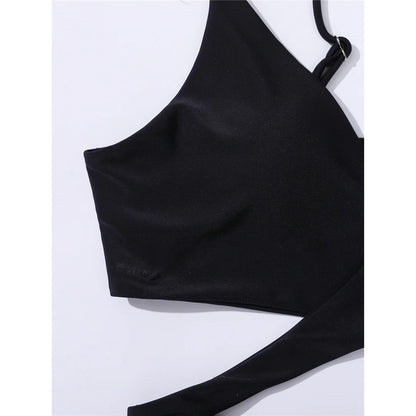 S - XL New 7 Colors V Neck High Waist Bikini Female Swimsuit Women Swimwear Two-pieces Bikini set Bather Bathing Suit Swim V5006