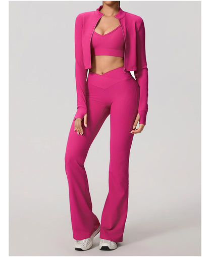 Summer Women Gym Zipper Long Sleeve Jacket Outdoors Workout Yoga Top Female Slim tight Clothes Women Quick-Dry Sportswear