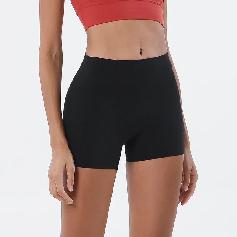 TRY TO BN Women High Waisted Gym Shorts Butt Lifting Breathable Biker Shorts Fitness Running Yoga Workout Cycling Sports Shorts