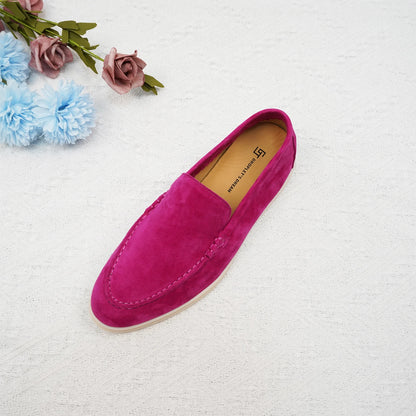 Luxury leather, designer women's loafers, women's flat walking shoes, women's comfortable casual shoes, summer shoes, casual 44