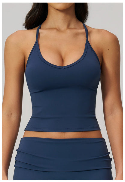Women Fitness Sports Bra Top Shockproof Gym Workout Vest Quick Drying Pilates Yoga Tank Top Female Running Push Up Underwear