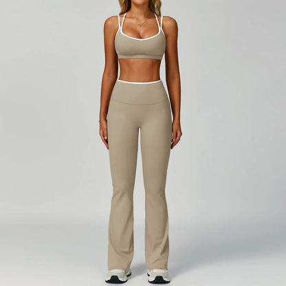 2 Pieces Gym Tracksuit Women Clothes Yoga Set Workout Outfits Fitness Sportswear High Waist Leggings Sports Bra Athletic Wear