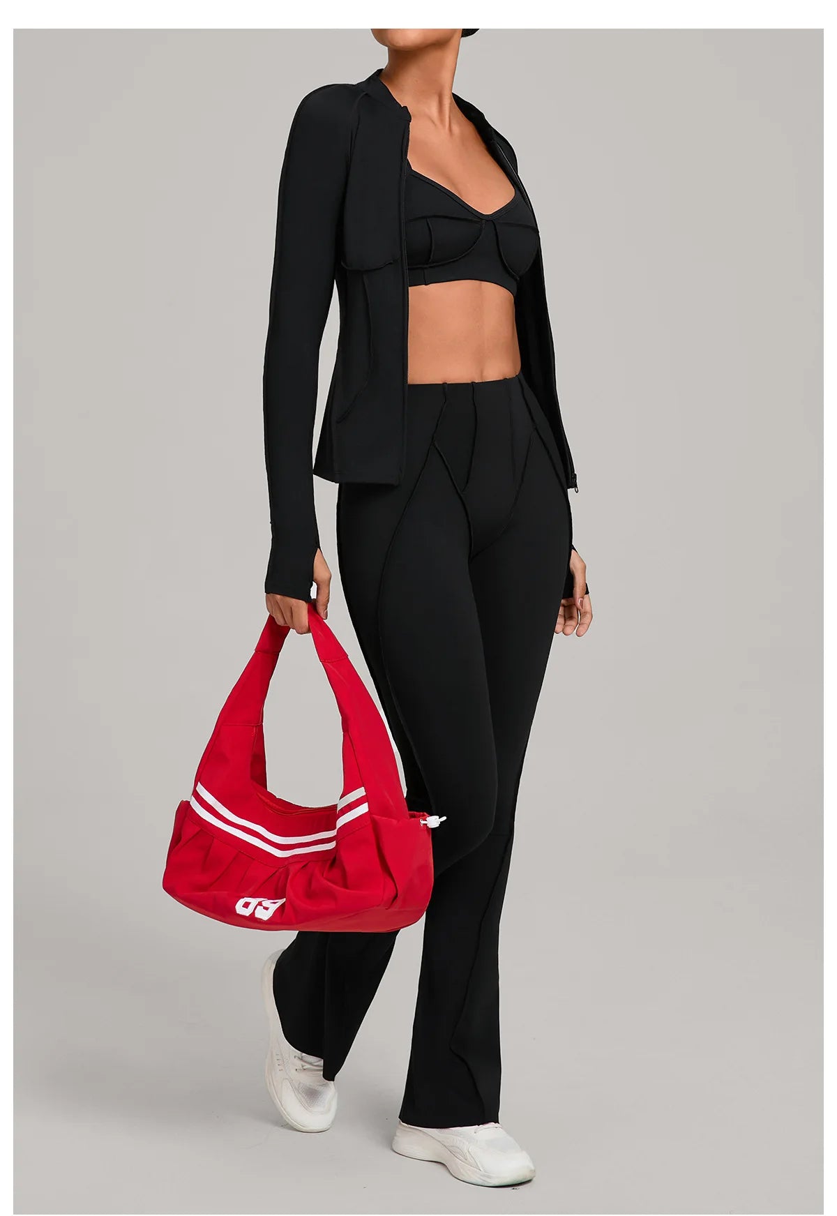 SWELTERING 3PCS Women's Yoga Suit Gym Fitness Set Sports Wear Yoga Tracksuit Running Workout Set Female Push Up Athletic Wear