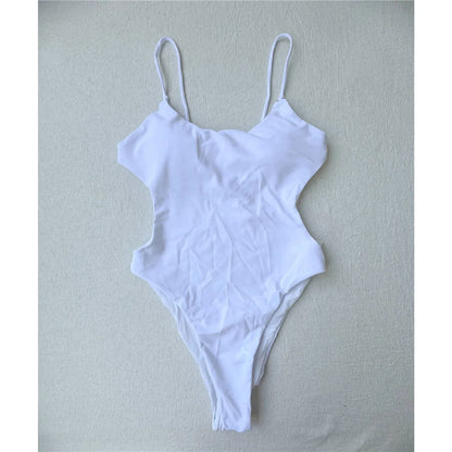 2026 New Backless Scrunch Butt High Leg Cut Women Swimwear One Piece Swimsuit Female Thong Padded Bather Bathing Suit Swim V5967